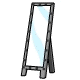 This fantastic modern design brings the traditional full length mirror up to date.