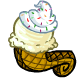 Lutari Vanilla Ice Cream Cone
