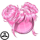 Thumbnail for Dyeworks Pink: Baby Starry Space Buns Wig
