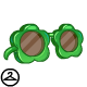 Baby Green Flower Sunglasses