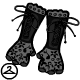 Thumbnail for Black Lace-Up Gloves
