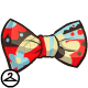 This colourful bow tie comes in a fancy pattern.
