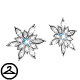Glistening Snowflake Earrings