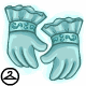 Ghostly Blue Gloves