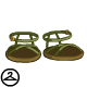 Thumbnail for Green Strappy Sandals