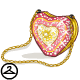 This purse has a heart of gold! Fill it up with luxurious things to make it worth while.