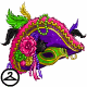 Thumbnail for Colourful Carnival Hat with Mask