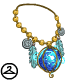 This talisman serves as a symbol for mutants. The true origins of this stone are unknown. This item is only wearable by Neopets painted Mutant. If your Neopet is not painted Mutant, it will not be able to wear this NC item.