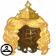 Thumbnail for Golden Regal Wig and Crown