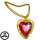 Jewelled Heart Pendant Necklace