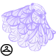 Thumbnail for Dyeworks Lavender: Sheer Scalloped Maraquan Cape