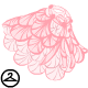 Thumbnail for Dyeworks Pink: Sheer Scalloped Maraquan Cape