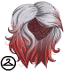 Silver and Scarlet Ombre Wig