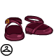 Thumbnail for Strappy Maroon Heels