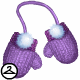 Purple String Mittens