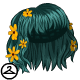 Thumbnail for Turquoise Hair with Sunflowers