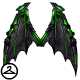 Green Warlock Battle Wings