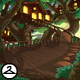 Premium Collectible: Lighted Tree House Background