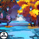Thumbnail for Rainy Day in Autumn Background