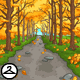 Breezy Autumn Path Background - r500