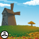 Autumn Windmill Background