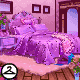 Fluffy Pink Bedroom Background