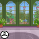 Gaze out at the gardens from the cool indoors.
