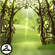 Gate of Trees Background