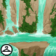 Waterfall Diving Background