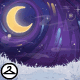 Winter in the Moonlight Background
