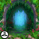 Mystical Forest Entryway Background