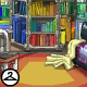 Only the most avid reader is allowed into this secret rainbow library!