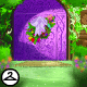 Vivid Purple Spring Door Background