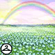 Rainbow Field Background