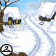 Village Snowdrift Background