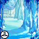 Sparkling Ice Caves Background