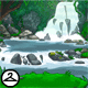 Sparkling Waterfall Background