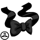 Black Satin Bow Tie