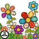 Thumbnail for Patchwork Flowers Foreground