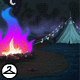 Colourful Campfire Background