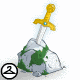 Legends say that only a Neopet of Royal lineage can successfully pull this sword from the stone!
