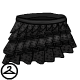 Thumbnail for Black Tattered Skirt