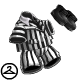 Thumbnail for Black and White Striped Suit