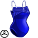 You might feel quite elegant in this luxurious bathing suit!