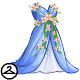 Thumbnail for Dyeworks Blue: Flowing Floral Dress
