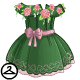 Thumbnail for Flowered Green Dress