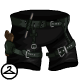 Thumbnail for Black Leather Pants with Weapons Belt