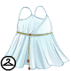 Thumbnail for Dyeworks White: Maraquan Velvet Dress