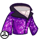 Thumbnail for Sparkly Purple Tuxedo Top with White Shirt Underneath