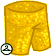Thousands of sparkles make these golden trousers shine!